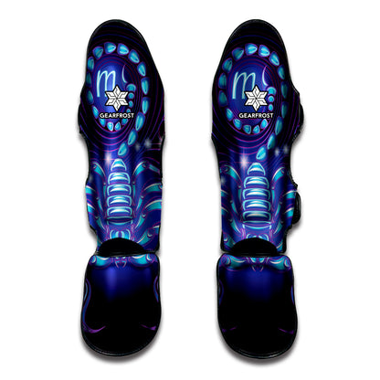 Dark Scorpio Zodiac Sign Print Muay Thai Shin Guard