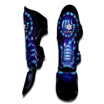 Dark Scorpio Zodiac Sign Print Muay Thai Shin Guard