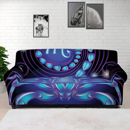 Dark Scorpio Zodiac Sign Print Sofa Cover