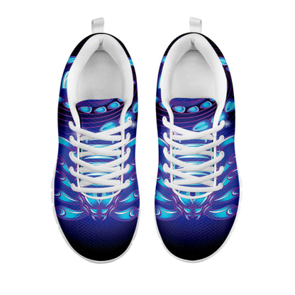 Dark Scorpio Zodiac Sign Print White Sneakers