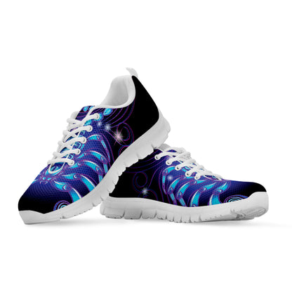 Dark Scorpio Zodiac Sign Print White Sneakers