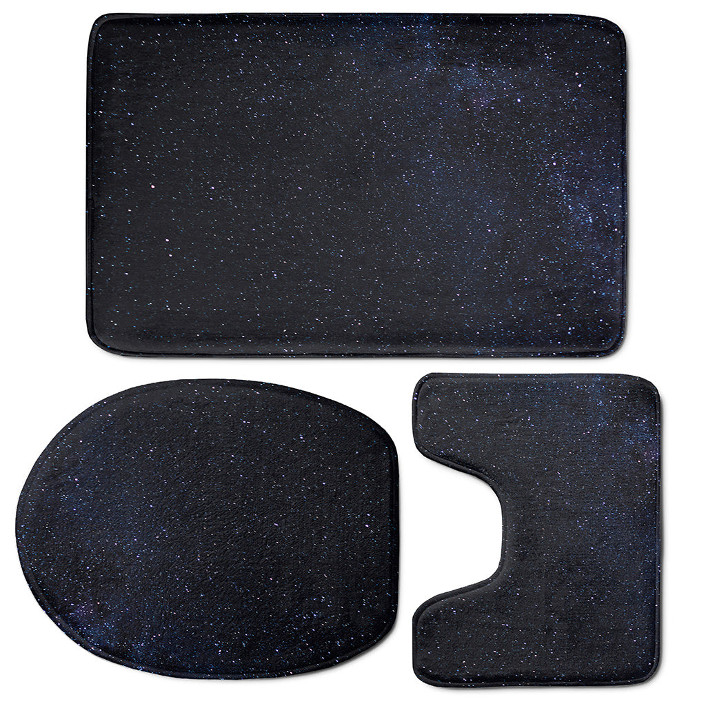 Dark Space Print 3 Piece Bath Mat Set