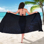 Dark Space Print Beach Sarong Wrap