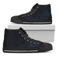 Dark Space Print Black High Top Sneakers