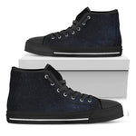 Dark Space Print Black High Top Shoes