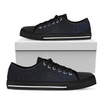 Dark Space Print Black Low Top Shoes