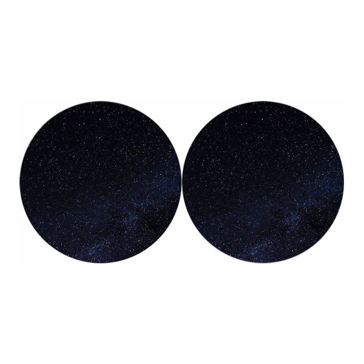 Dark Space Print Car Coasters