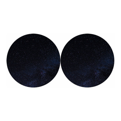 Dark Space Print Car Coasters