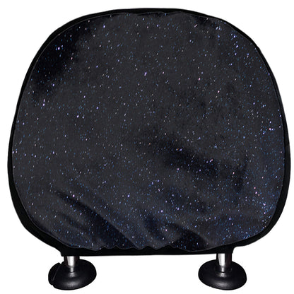 Dark Space Print Car Headrest Covers