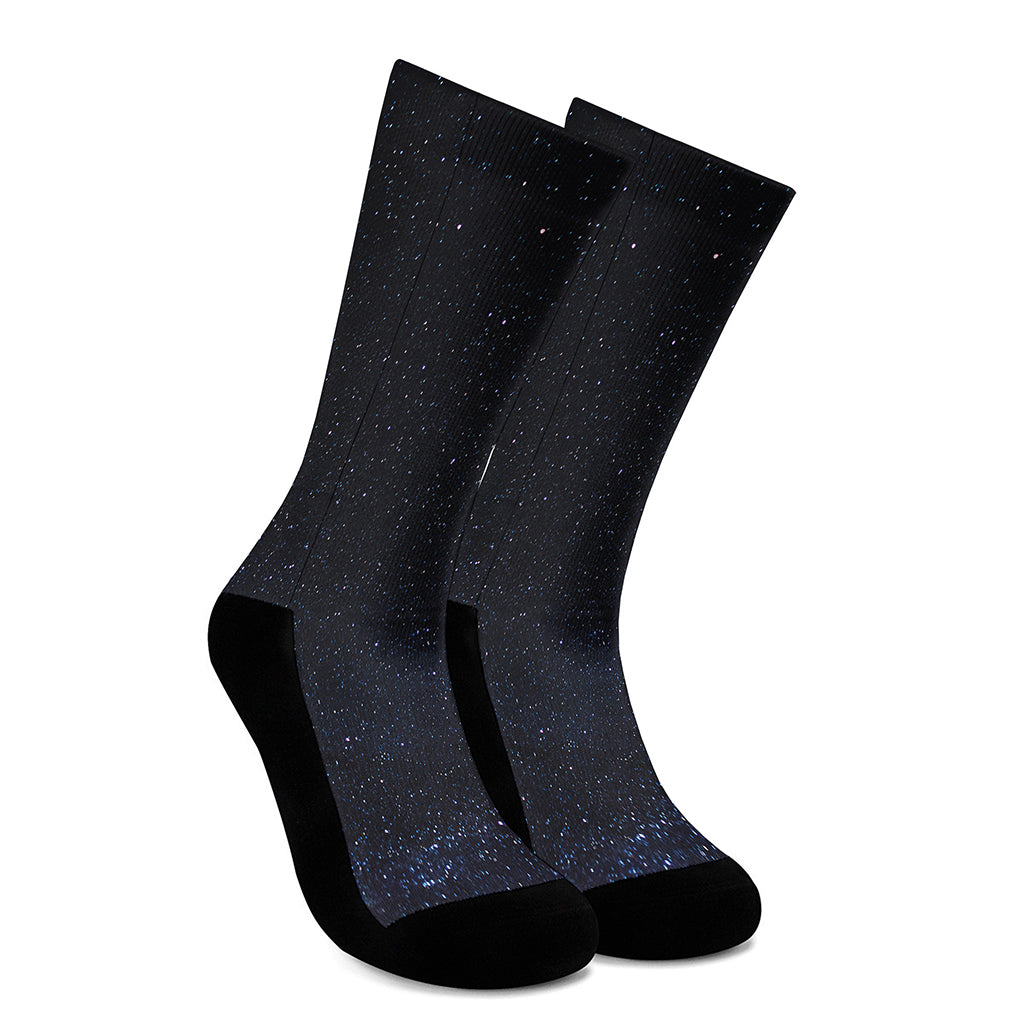 Dark Space Print Crew Socks