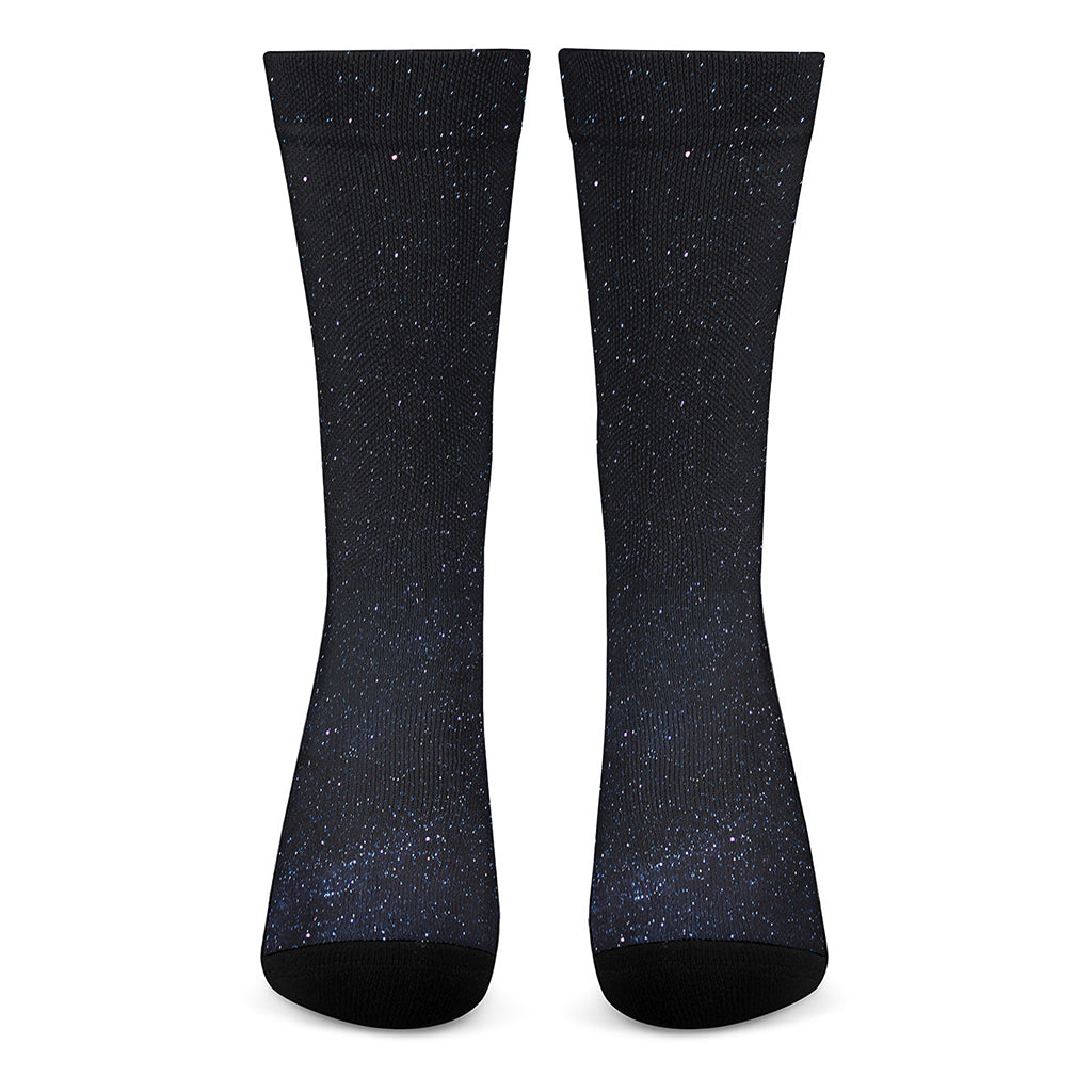 Dark Space Print Crew Socks