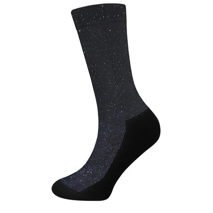 Dark Space Print Crew Socks