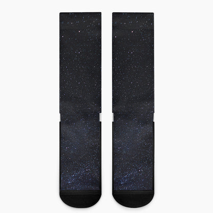 Dark Space Print Crew Socks