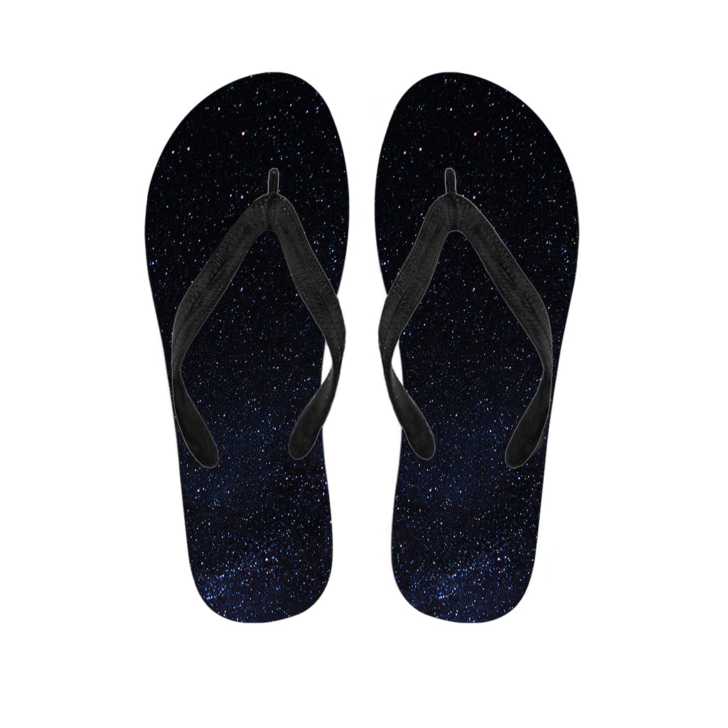 Dark Space Print Flip Flops