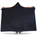 Dark Space Print Hooded Blanket