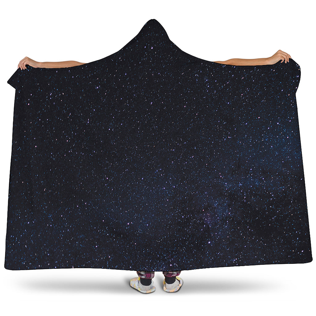 Dark Space Print Hooded Blanket