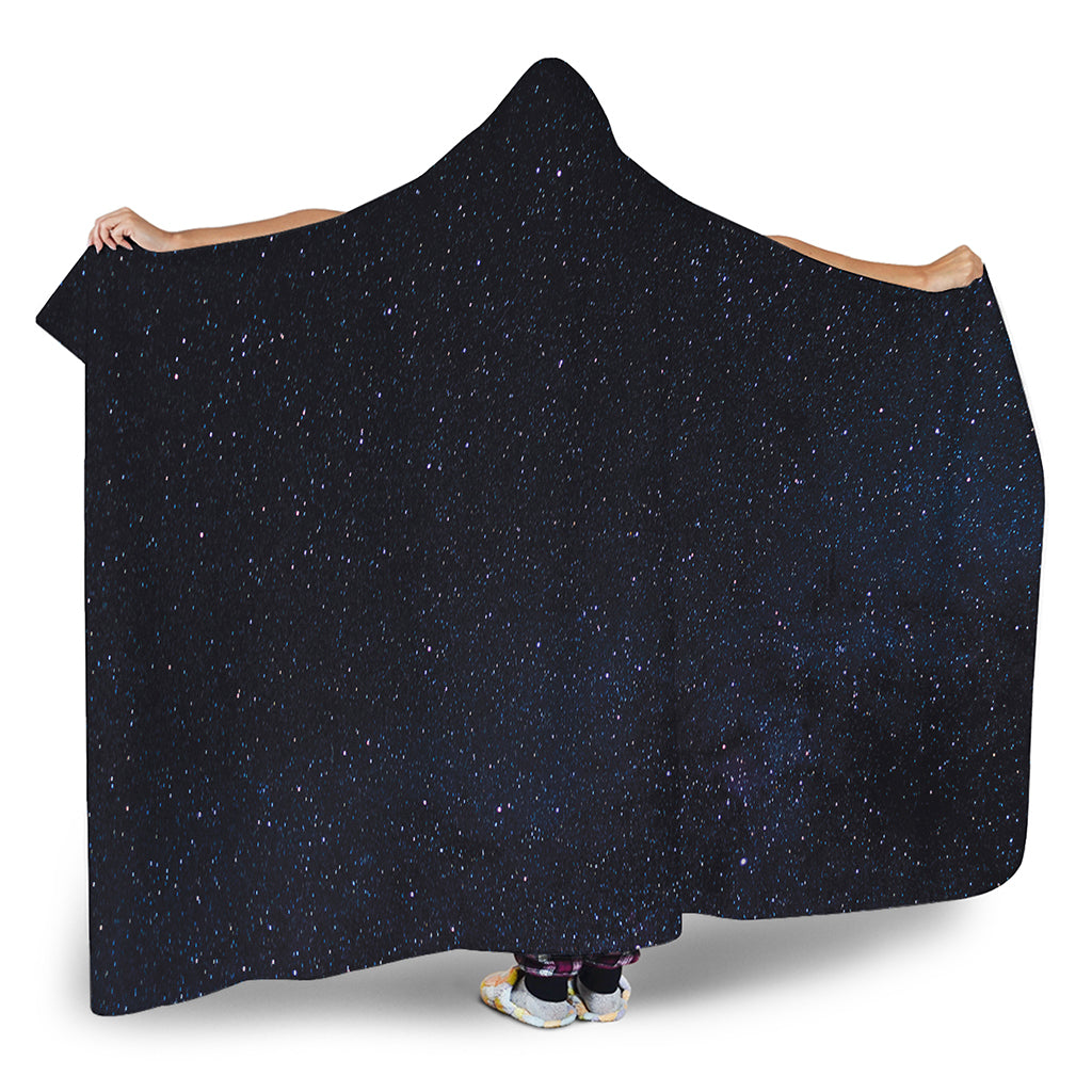 Dark Space Print Hooded Blanket