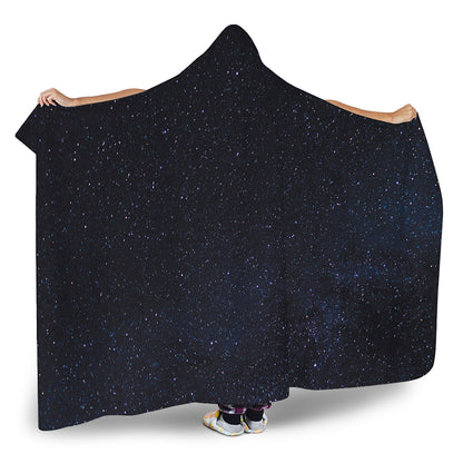 Dark Space Print Hooded Blanket