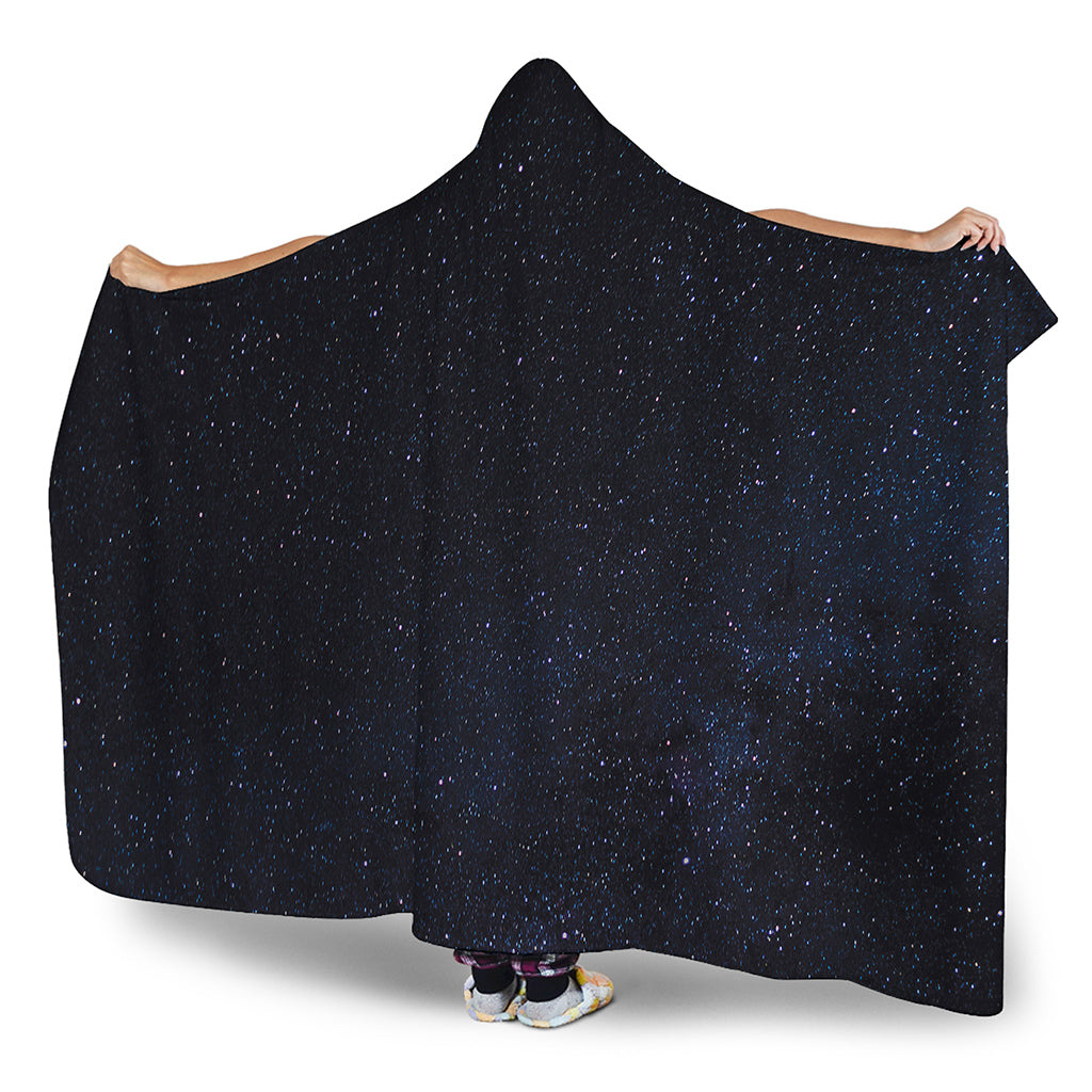 Dark Space Print Hooded Blanket