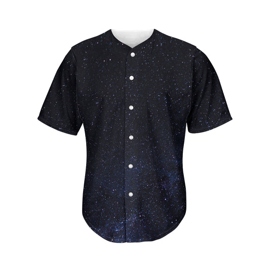 Dark Space Print Men's Baseball Jersey