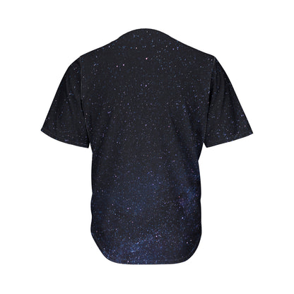Dark Space Print Men's Baseball Jersey