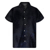 Dark Space Print Men's Short Sleeve Shirt