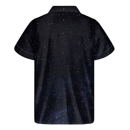 Dark Space Print Men's Short Sleeve Shirt