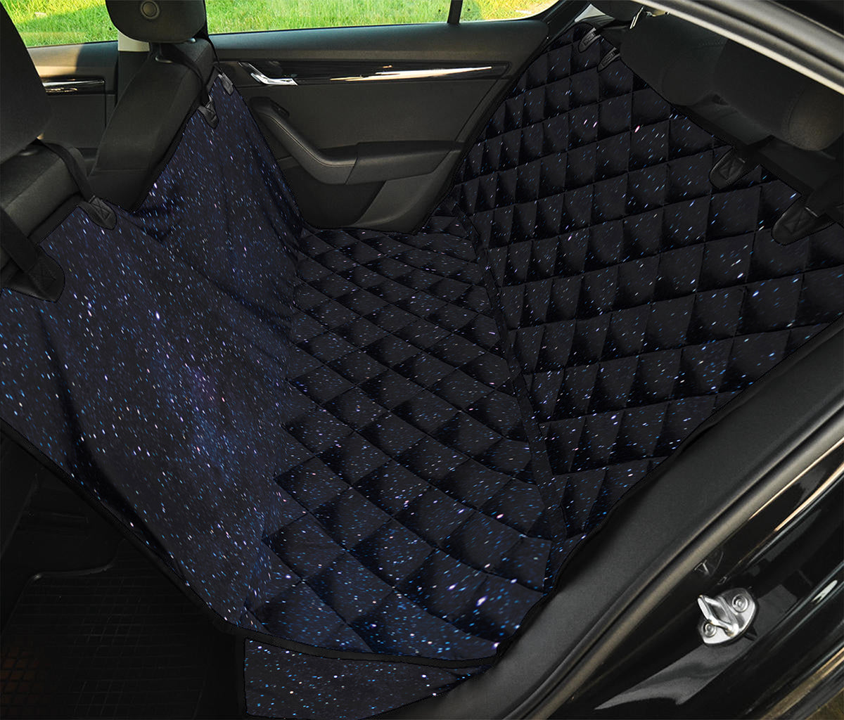 Dark Space Print Pet Car Back Seat Cover