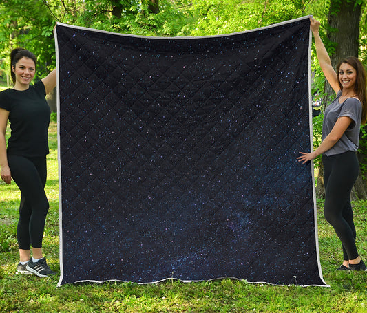Dark Space Print Quilt
