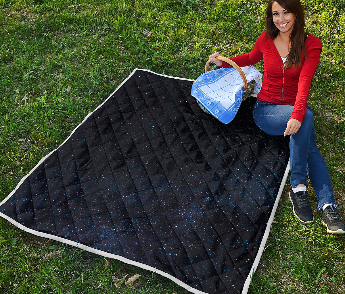 Dark Space Print Quilt