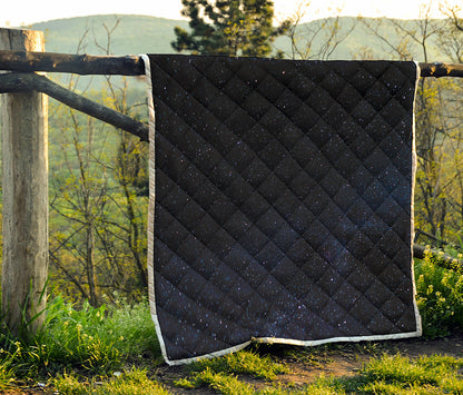 Dark Space Print Quilt