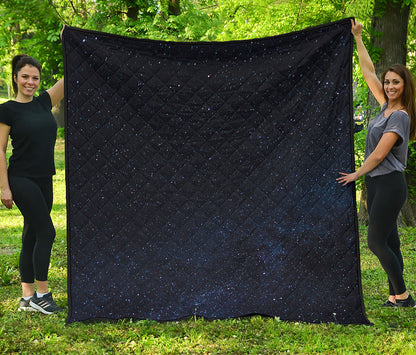 Dark Space Print Quilt