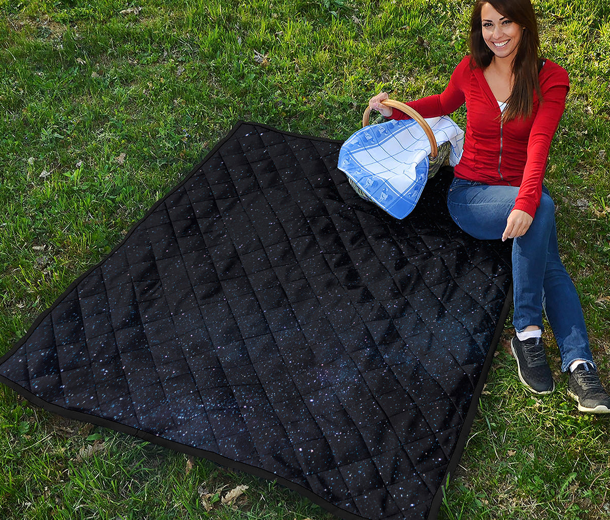 Dark Space Print Quilt