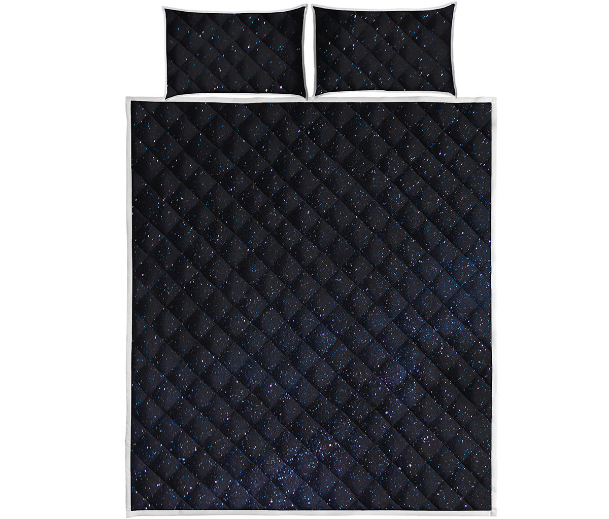 Dark Space Print Quilt Bed Set