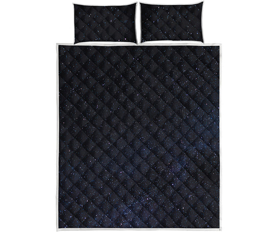 Dark Space Print Quilt Bed Set