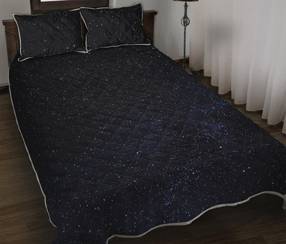 Dark Space Print Quilt Bed Set