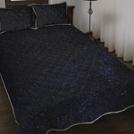 Dark Space Print Quilt Bed Set