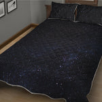 Dark Space Print Quilt Bed Set