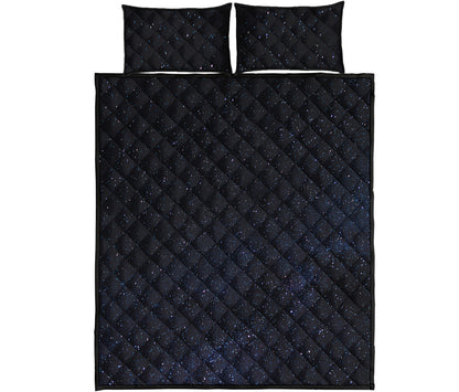 Dark Space Print Quilt Bed Set