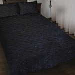 Dark Space Print Quilt Bed Set