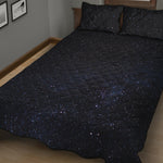 Dark Space Print Quilt Bed Set