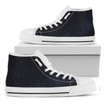 Dark Space Print White High Top Shoes