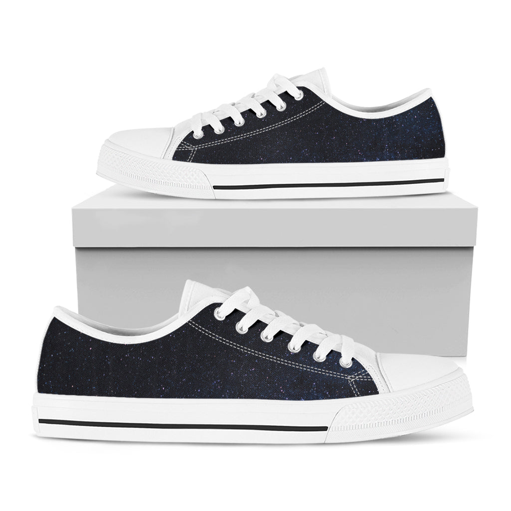Dark Space Print White Low Top Shoes