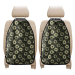 Dark Sunflower Pattern Print Car Seat Organizers