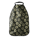 Dark Sunflower Pattern Print Car Seat Organizers