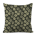 Dark Sunflower Pattern Print Pillow Cover