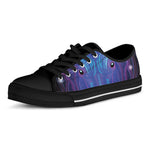 Dark Taurus Zodiac Sign Print Black Low Top Shoes 