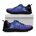 Dark Taurus Zodiac Sign Print Black Running Shoes