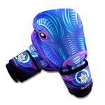Dark Taurus Zodiac Sign Print Boxing Gloves