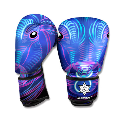 Dark Taurus Zodiac Sign Print Boxing Gloves